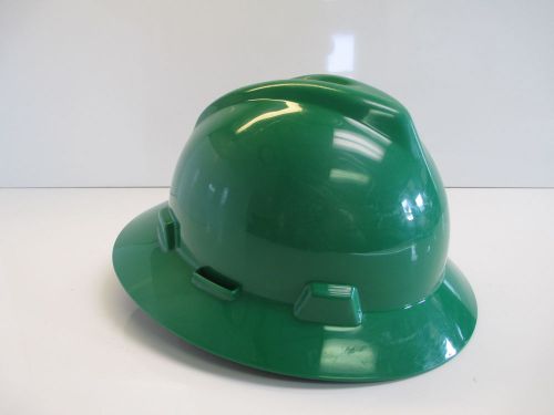 Msa full brim hard hat green medium universal new not in package for sale