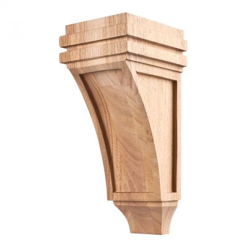Solid Wood- Small- 4&#034; x 5&#034; x 10&#034; Mission Style Corbel-  # COR22-1RW