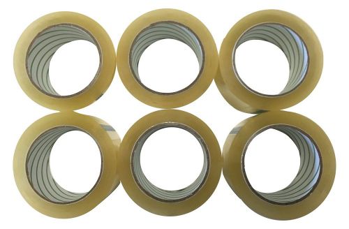 A+ grade clear carton sealing tape 6 rolls 110 yd 2.0 mile(330&#039;) for sale