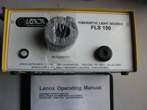 LENOX INSTRUMENT LIGHT SOURCE BOX FIRBER OPTIC# 3000LS-150 NSN: 4920-01-064-3084