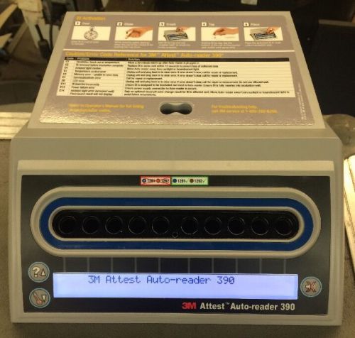 3M Attest Auto-reader 390 for Steam Sterilization - Very Nice Condition