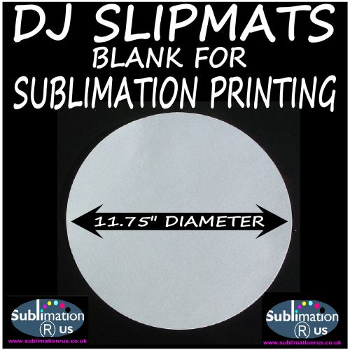 DJ SLIPMATS for SUBLIMATION PRINT - turntable slipmat slip mat mats 7&#034; or 11.75&#034;