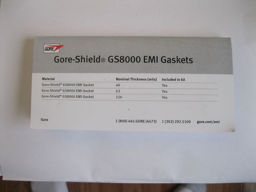 Gore-Shield GS8000 EMI Gasket, Highly Conductive, Adhesive backed, 63,126mils
