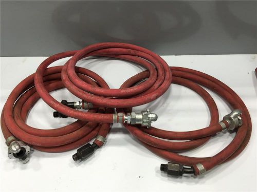 3 pneumatic breaker usa air tool 10ft 1/2 hose assy 3/8&#034; swivel x cp coupler lot for sale