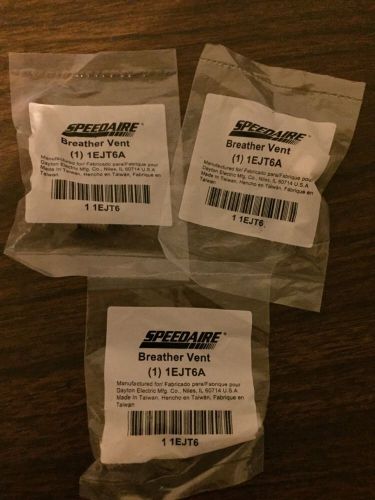 3 Speedaire Breather Vent. 1EJT6A. Brand New. Free Shipping.