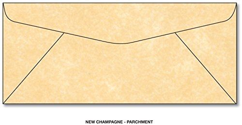 Superfine Printing Inc. Parchment New Champagne #10 Business Size Envelopes - 50