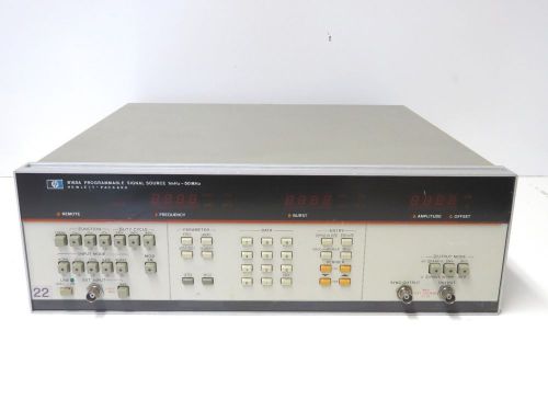 Agilent / HP 8165A 50 MHz Programmable Signal Source