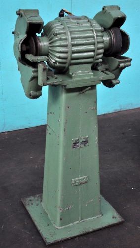 J.g. blount 6” heavy duty pedestal grinder 3 phase - old time quality for sale