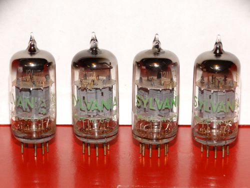 4 x 12AU7A Sylvania Tubes *D-Getter*Matched*Very Strong*1957*#2