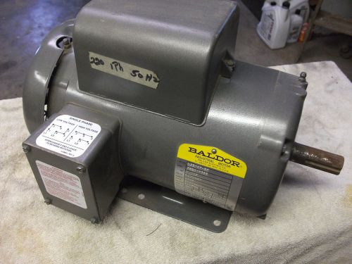 Baldor motor m3514t-50, 1 1/2 hp, 50hz, single phase for sale