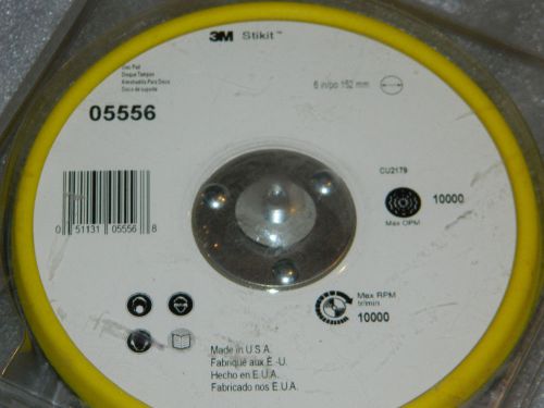 3M 05556 5556 Stikit Low Profile Disc Pad, 6 inch