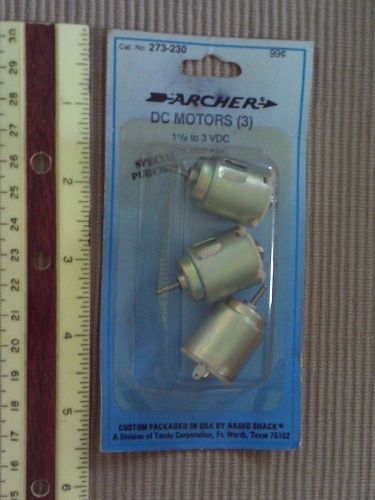 ARCHER DC MOTOR 1.5-3 VOLTS # 273-230 (3 PACK)