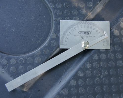 GENERAL TOOLS 17 SQUARE HEAD METAL PROTRACTOR