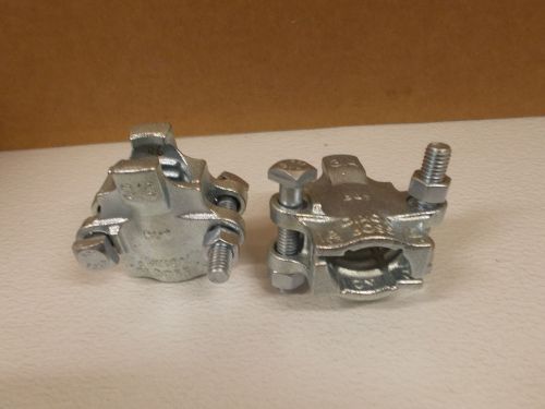 Lot of 2 Dixon Boss Ground Joint 2 Bolt Interlocking Clamp with 2-Ears 3U9