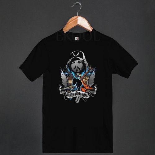 Dimebag Darrell Getcha Pull Logo Black T-Shirt Band Merch Pantera Rip