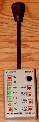 TASCO AC MONITOR - VOLTAGE MEASUREMENT AND ALARM  - MADE IN USA