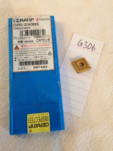 10 new ceratip cnmg 432 xs carbide inserts. grade: cr7015 kyocera {g306} for sale