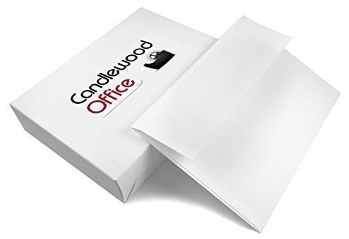 Candlewood Office A6 White 24# Envelopes (4 3/4&#034; x 6&#034;) - Square Flap (100 pack)