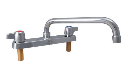 Commercial Kitchen 8&#034; Center Deck Mount Faucet with 14&#034; Swing Spout NSF