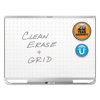 Prestige 2 Connects Magnetic Total Erase Whiteboard, 96 x 48, Aluminum Frame
