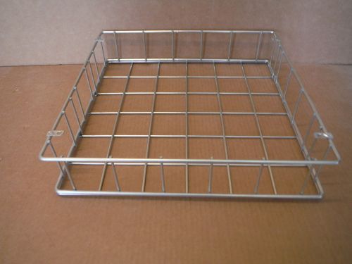 Metal basket rack storage shelving retail closet pantry 20x19x5 for sale