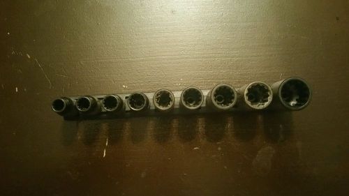 Craftsman 12 point sae socket 3/16 to 1/2 for sale