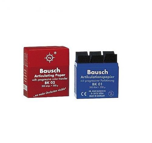 Bausch articulating paper red bk02 (300 pack) cds dental for sale