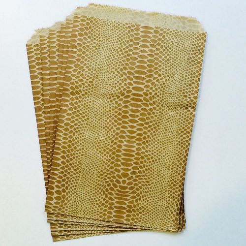 200 pc 6x9&#034;inch Snake Skin Print Paper Bags