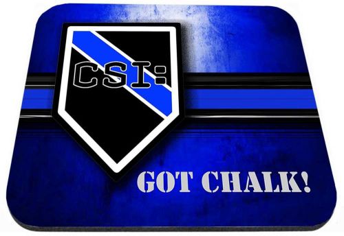 Thin Blue Line CSI Got Chalk Mouse Pad