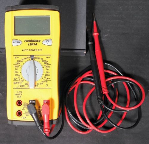 Fieldpiece LT83A Meter Measures Current, Resistance, Voltage &amp; Continuity