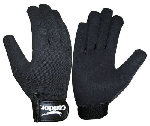 CONDOR 14HDK8 Anti-Vibration Gloves, L, Black,