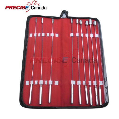 BAKES ROSEBUD 9 PIECES SET OF UTERINE URETHRAL DILATOR WITH A CARRYING CASE