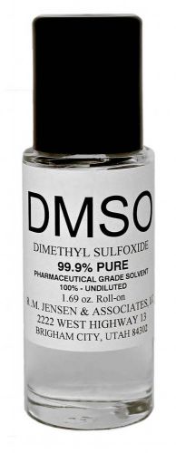 Dmso 99.9% pure dimethyl sulfoxide refillable roll on bottle 1.69 oz - black lid for sale