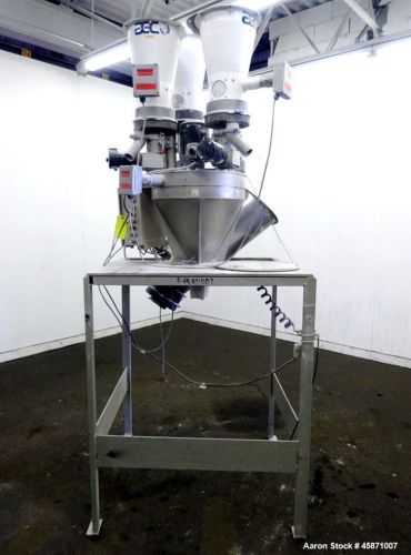 Used- AEC (4) Component Colorblend Dosing Feeder, Model Synchrobln. (4) Rotating