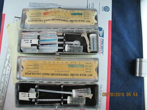Lot of (2) PSG Products Wet Bulb-Globe Temperature Kit NSN: 6665-01-381-3023