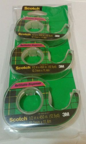 Scotch refillable dispenser tape 3 ct