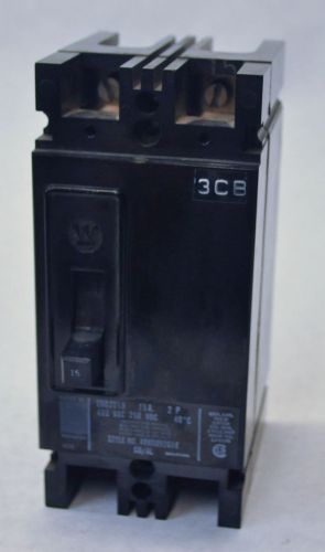 Westinghouse EHB2015 Circuit Breaker 15A 480 VAC 2 Pole