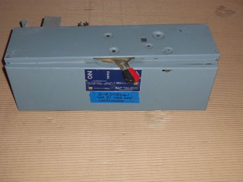 Square d qmb qmb3400law 400 amp 600v breaker panel panelboard switch ser e1 for sale