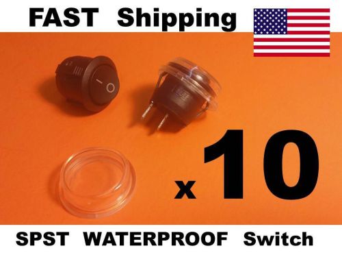 10 pcs - Switch - SPST Multi Purpose 12v DC Car Auto Jeep Marine Dash Toggle NEW