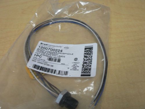 Brad Connectivity micro change receptacle cable male straight 12&#034; #22 AWG PVC