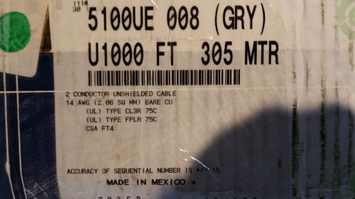 Belden Cable 5100UE 14/2C Media Control/Speaker Wire UnShielded Riser USA /25ft