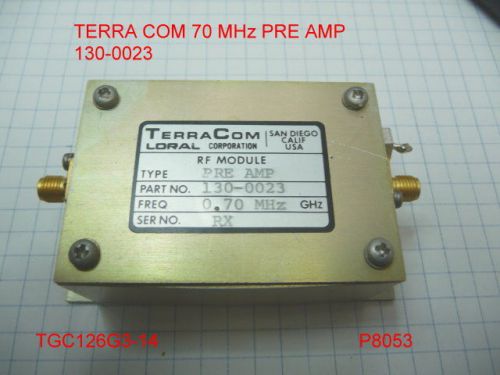 TERRA COM 130-0023 PRE AMP 70 MHz