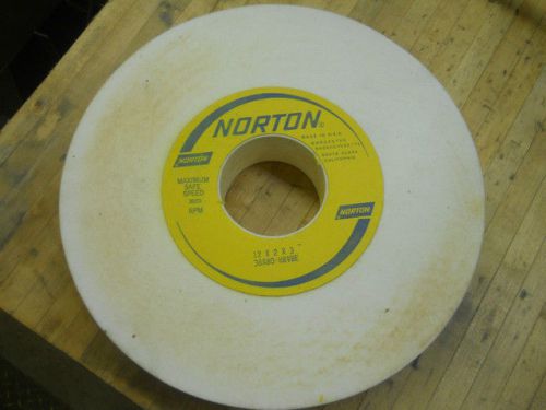 Norton  Surface Grinding Wheel 12&#034; x 2&#034; x 3&#034; Hole 2070 RPM white #38A80-H8VBE