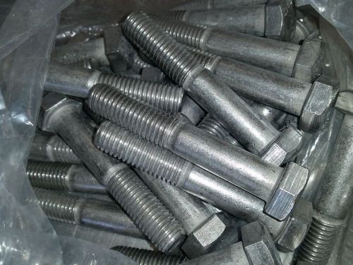 Lot of (32) 5/8&#034; - 11 x 3 3/4&#034;&#034; hex cap screw bolt s/s  partial thread for sale