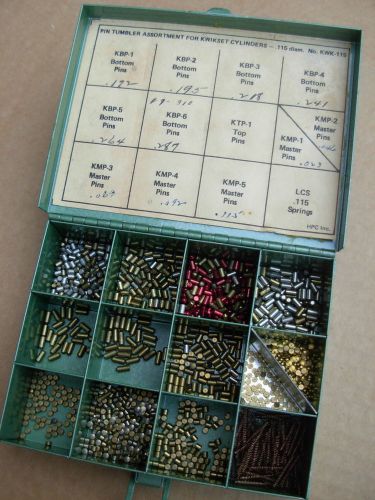 Hpc pin tumbler keying pinning rekey kit for kwikset .115&#034; locks / # kwk-115 for sale