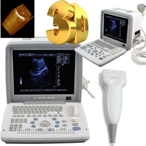 NEW 12 inch LCD Full Digital Portable Ultrasound Scanner with linear probe