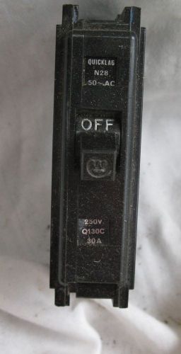 Westinghouse Quicklag Circuit Breaker 1 phase 30 Amps
