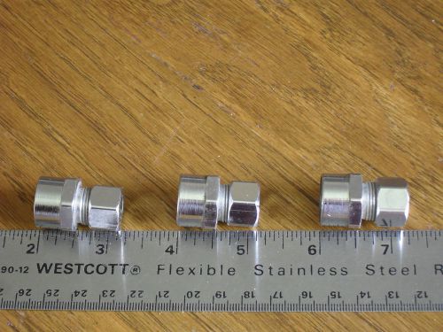 3 brass craft compression reducers - 3/4&#034; od female comp x 1/2&#034; comp chrome for sale