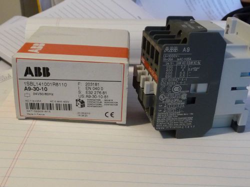 ABB contactor A9-30-10- 24 VAC coil  - 3phase / 4Kw