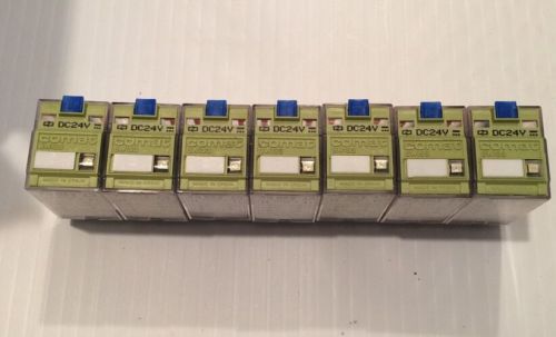 Lot Of 7 Comat C7-A20 DX  Ice Cube Plus Relay DC24V  Swissray